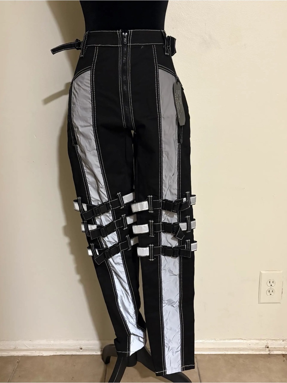 NWT Deadstock TRIPP NYC Reflective Bondage HR Pants